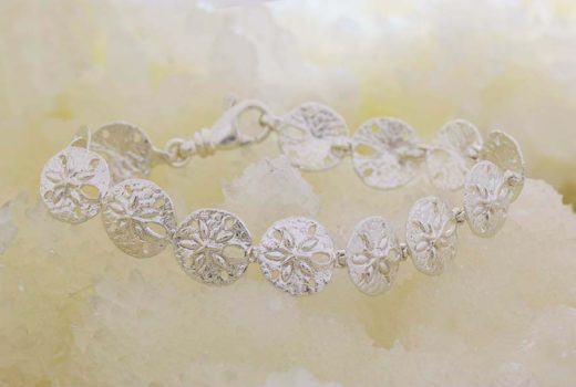 Sand Dollar Silver Bracelet